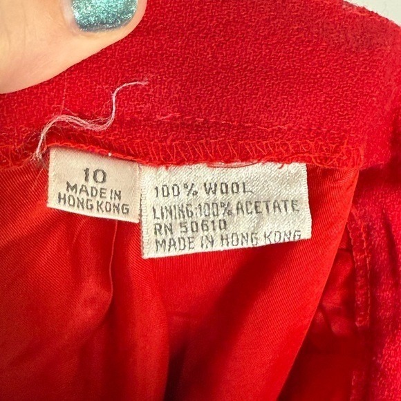 Nolan Miller Vintage Wool Bead Sequin 3-piece Skirt Suit SET matador size 10 - Picture 13 of 16